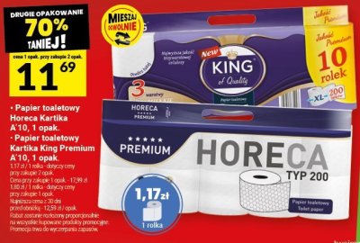 Papier toaletowy Horeca Kartika A10 1 opak. promocja w Twój Market