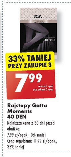 Rajstopy moments funkcyjne 40 den rozm. 2-6 Gatta promocja