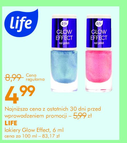 Lakier do paznokci glow effect Life (super-pharm) promocja