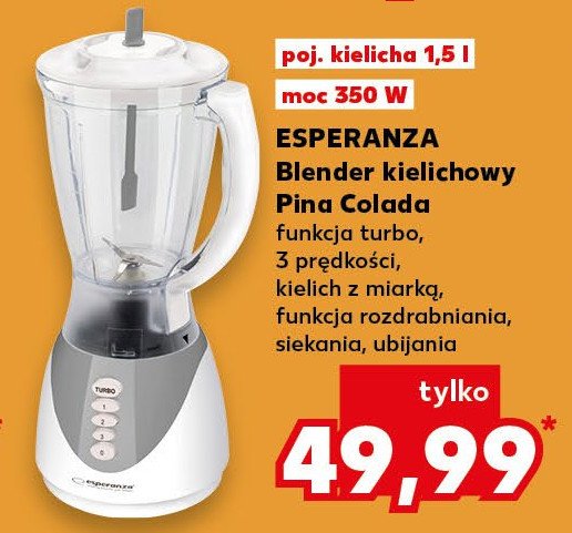 Blender pina colada ekm0023e Esperanza promocja