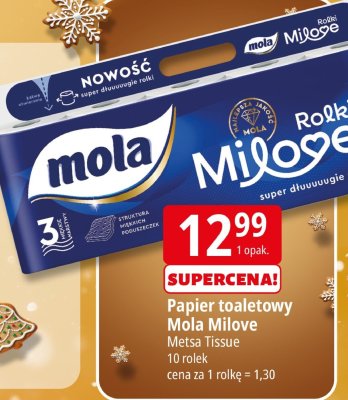 Papier toaletowy Mola Milove Metsa Tissue promocja w Leclerc