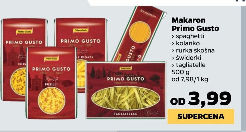 Makaron spaghetii Melissa primo gusto promocja