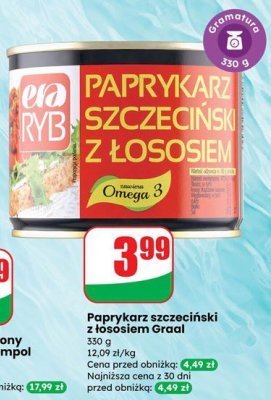 Paprykarz szczeciński z łososiem Graal promocja w Dino