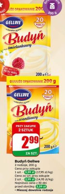 Budyń waniliowy  promocja w Dino