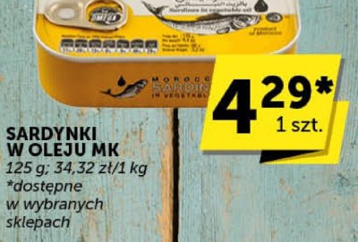 Sardynki w oleju MK promocja w Groszek