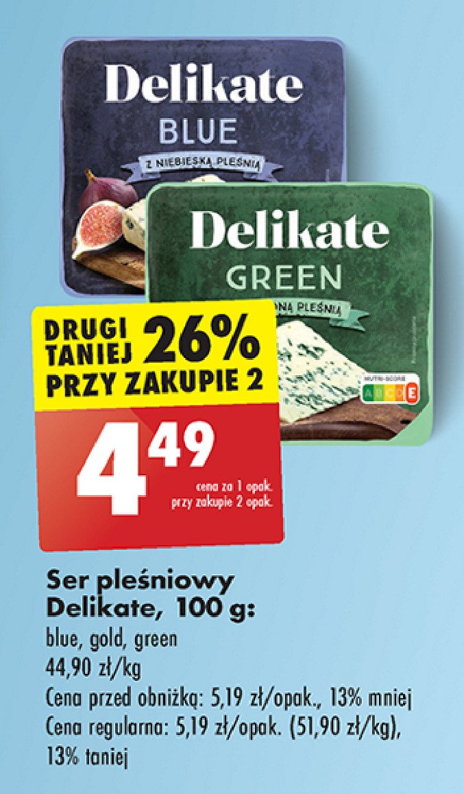 Ser pleśniowy green Delikate promocja