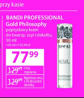 Krem do twarzy Bandi gold philosophy promocja