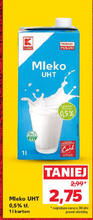 Mleko 0.5% K-classic promocja