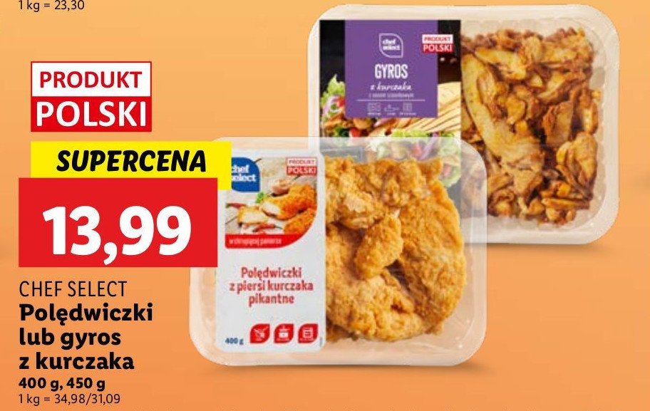 Polędwiczki z kurczaka pikantne Chef select promocja