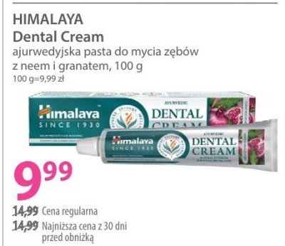 Pasta do zębów Dental Cream ajurwedyjska promocja w Hebe
