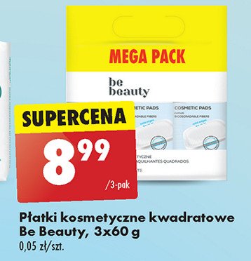 Płatki kosmetyczne kwadratowe Be beauty Be beauty care promocja