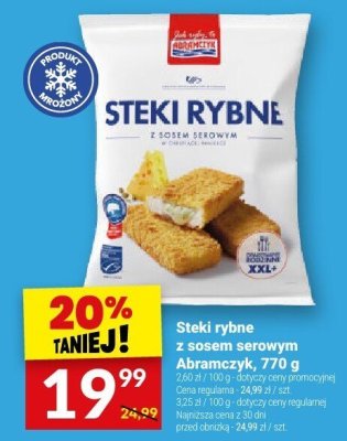 Steki rybne z sosem serowym Abramczyk, 770 g promocja w Twój Market