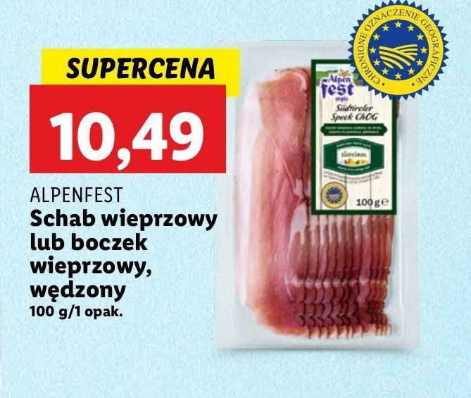 Schab wieprzowy Alpen fest promocja