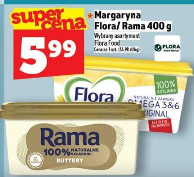 Margaryna Flora/Rama Flora Food promocja w TOPAZ