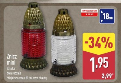 Znicz mini  promocja w Aldi