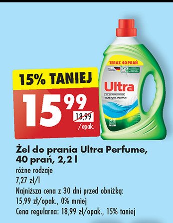 Żel do prania do białego Ultra perfume promocja