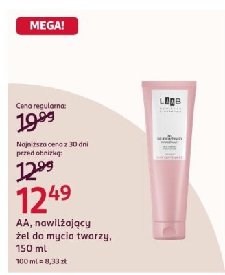 Nawilżający żel do mycia twarzy, 150 ml promocja w Rossmann