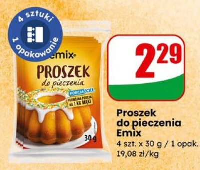 Proszek do pieczenia Emix promocja w Dino