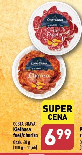 Chorizo Costa brava promocja