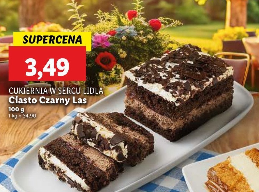 Ciasto czarny las Cukiernia lidla promocja w Lidl