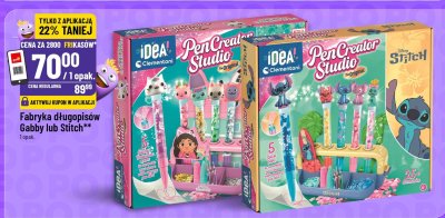 Fabryka długopisów Gabby lub Stitch promocja w POLOmarket