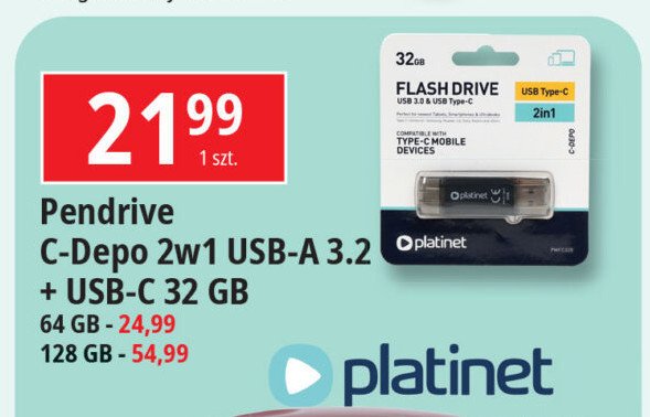 Pendrive 32 gb Platinet promocja