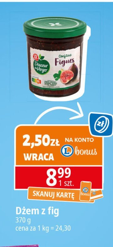 Dżem z fig Wiodąca marka douceur du verger promocja