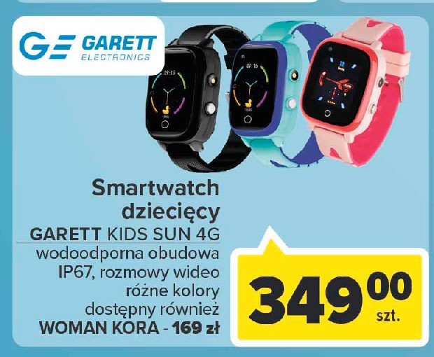 Smartwatch kids sun 4g czarny Garett promocja