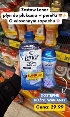 Zestaw płyn do płukania + perełki wiosenny zapach promocja w Kaufland