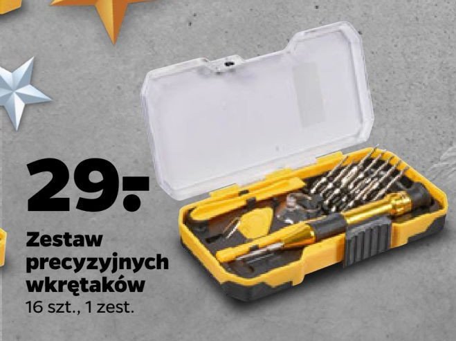 Zestaw wkrętaków precyzyjnych promocja w Netto