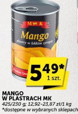 Mango w plastrach MK promocja w ABC