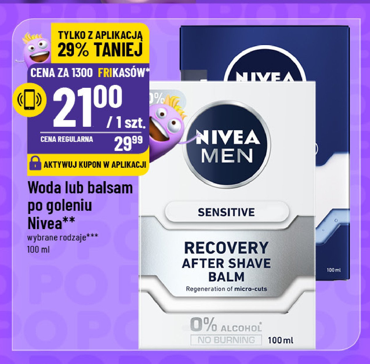 Balsam po goleniu regenerujący Nivea men sensitive promocja