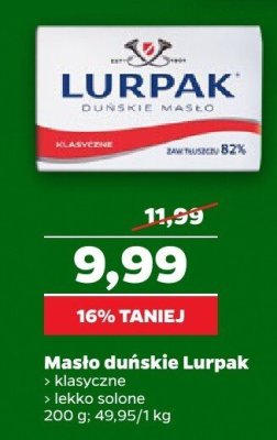Masło duńskie klasyczne promocja w Netto