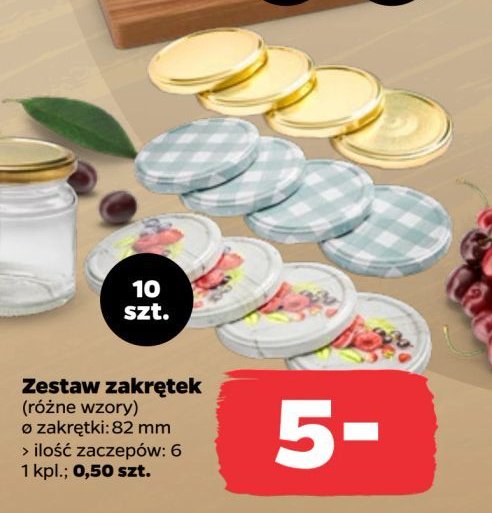 Zestaw zakrętek 82 cm promocja w Netto