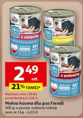 Mokra karma dla psa Frendi z cielęciną lub z wołowiną promocja w Auchan