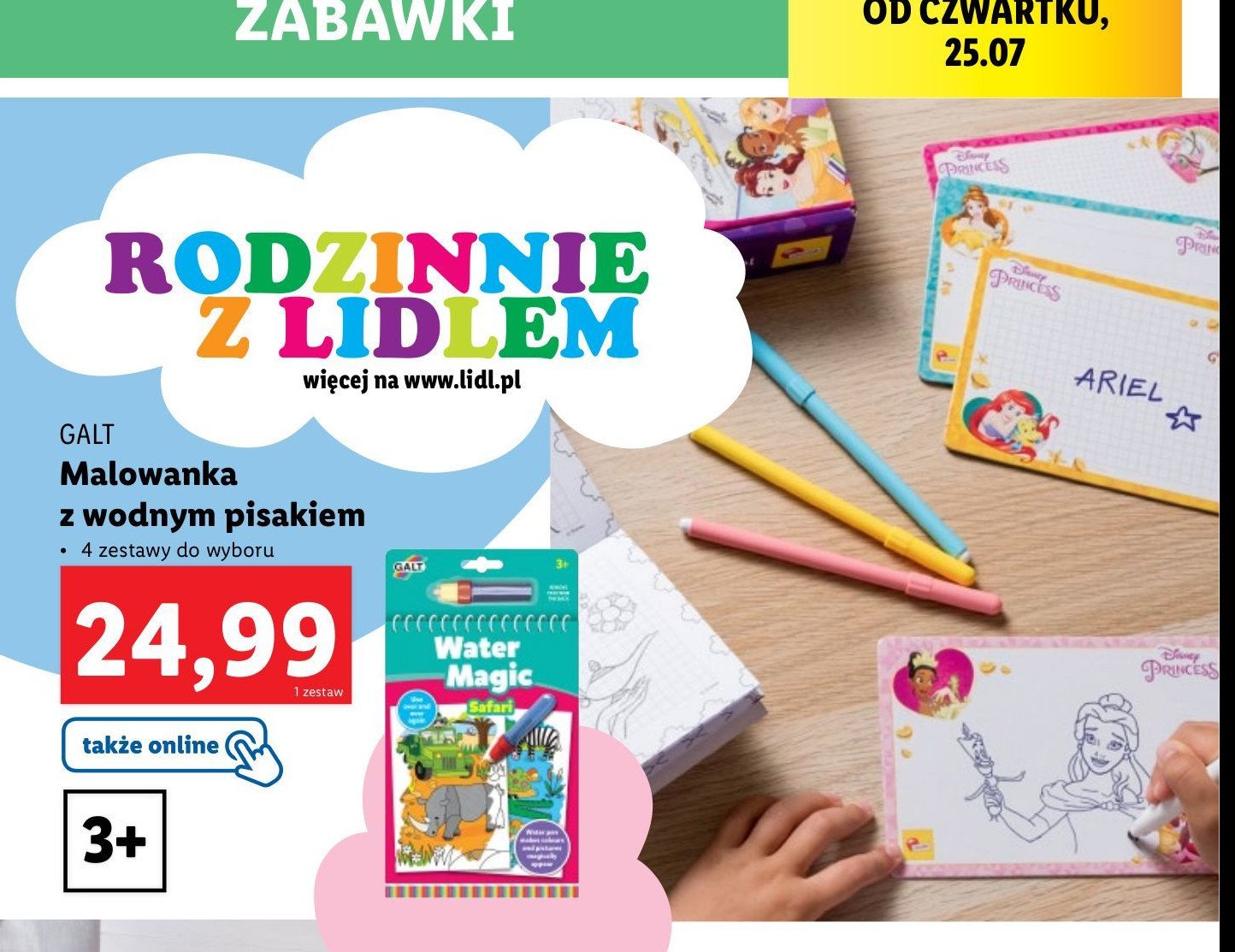 Malowanka z wodnym pisakiem Galt promocja