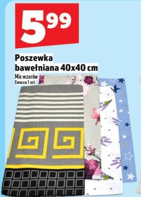 Poszewka bawełniana 40x40 cm promocja w TOPAZ