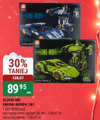 Klocki QBI engine-morph 2w1 trzy rodzaje promocja w bi1