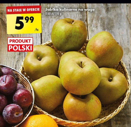 Jabłka kulinarne promocja w Biedronka