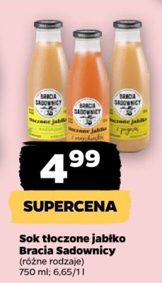 Sok tłoczone jabłko (różne rodzaje) promocja w Netto