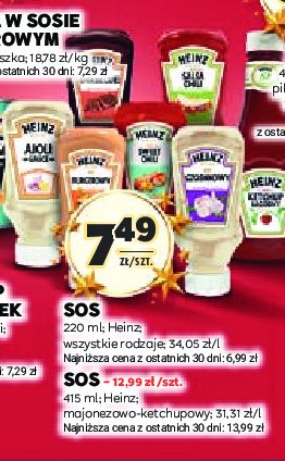 Sos salsa Heinz promocja w Stokrotka