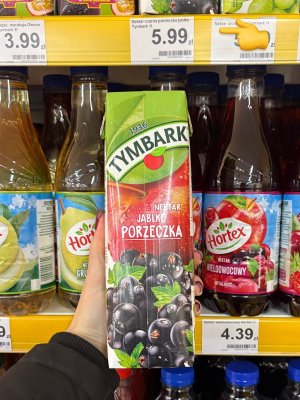 Nektar jabłko porzeczka Tymbark promocja w Dino