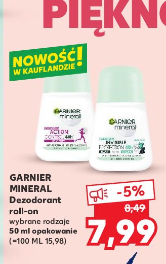 Dezodorant action control Garnier mineral promocja
