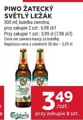Piwo Zatecky Svetly Lezak promocja w Stokrotka