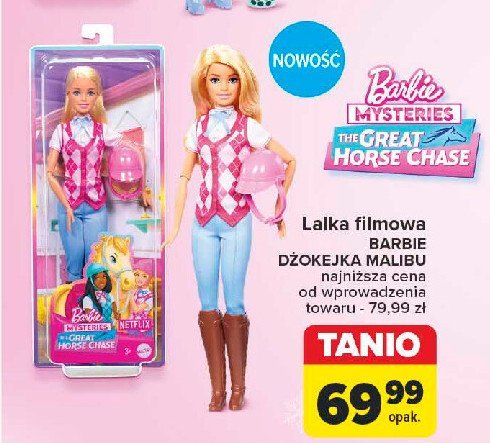 Lalka dżokejka malibu Barbie promocja w Carrefour