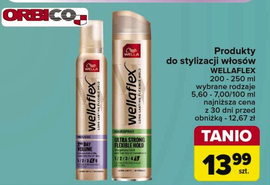 Lakier do w艂os贸w flexible ultra strong hold Wellaflex promocja