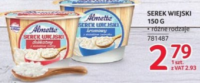 Serek wiejski 150g różne rodzaje promocja w Selgros