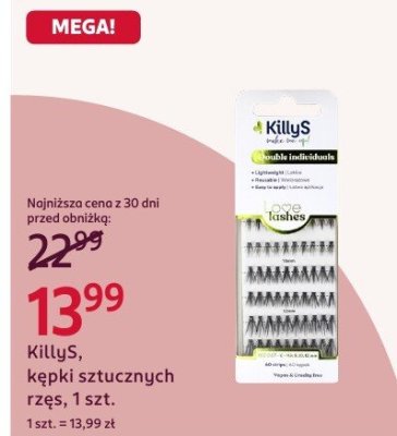 Kępki sztucznych rzęs, 1 szt. promocja w Rossmann