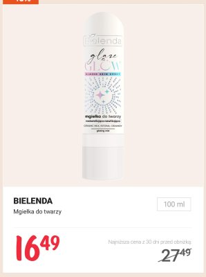 Mgiełka do twarzy BIELENDA Glaze Glow promocja w Rossmann