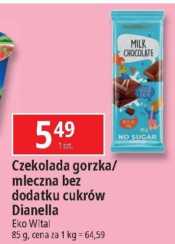 Czekolada gorzka Dianella promocja w Leclerc